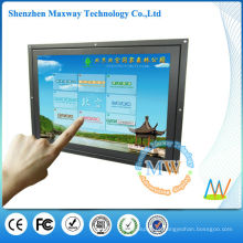 Entrada HDMI / VGA / DVI 15 polegadas touch screen monitor frame